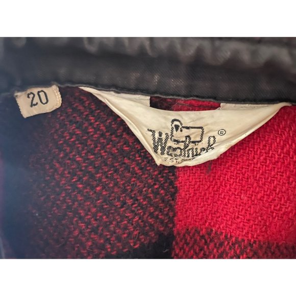 VINTAGE 60's/70's WOOLRICH BUFFALO PLAID FLANNEL SHIRT JACKET MENS‎ S/M - Picture 7 of 7